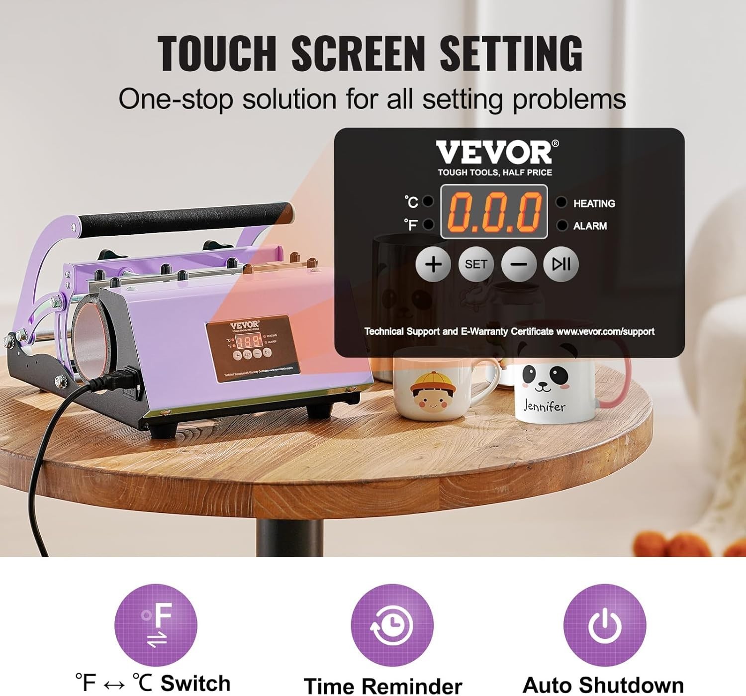 Safety-Enriched 11-30oz Tumbler Sublimation Machine – Ideal for Creative Gifts