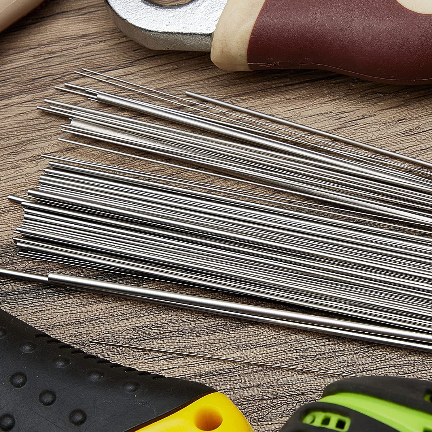 Stainless Steel Spring Wire Assortment 40 cm Music Wire 12 Sizes 104 Pcs