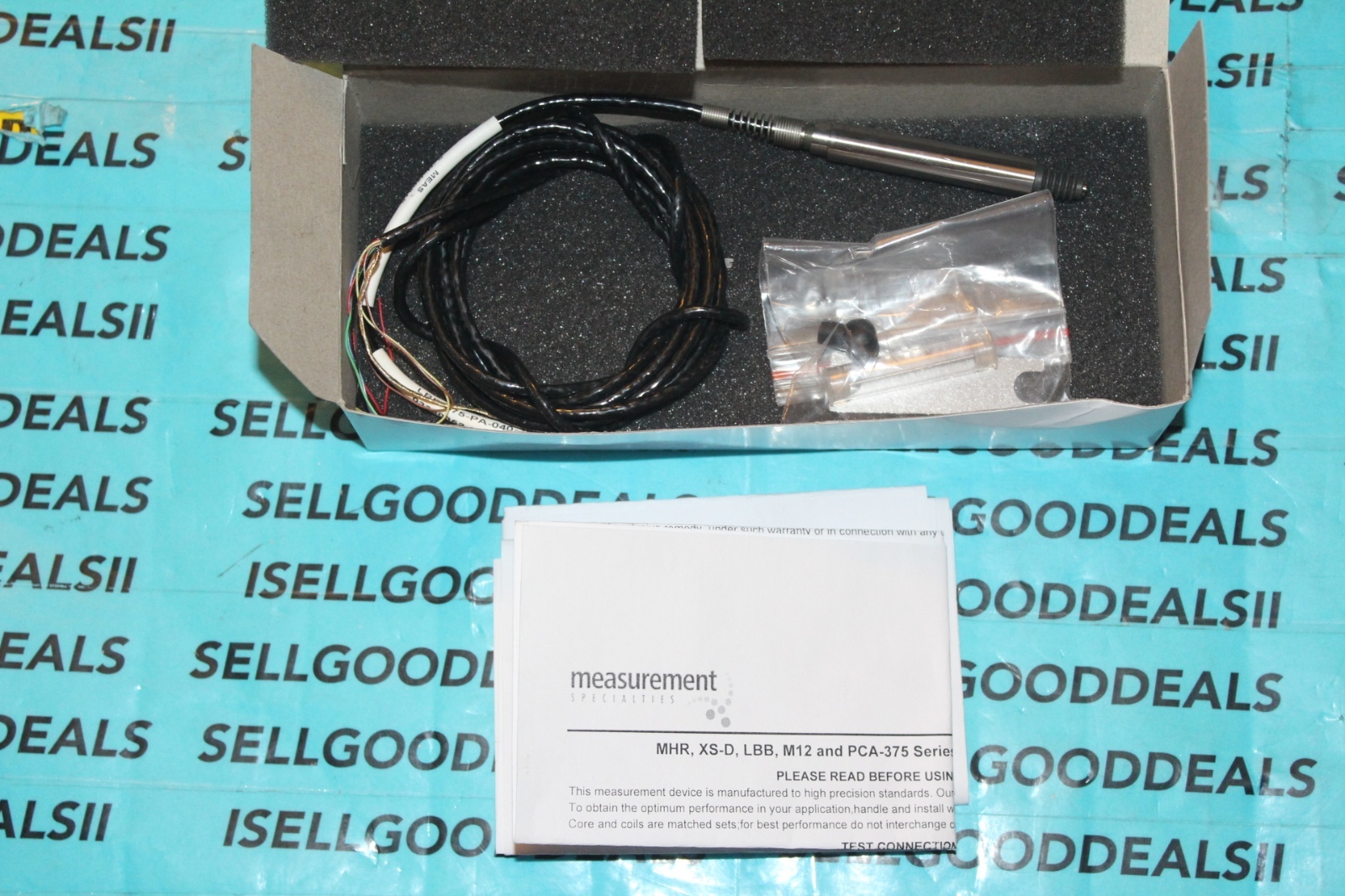 Measurement Specialties 03350352-000 GA HD LBB Transducer Linear 375PA-040-3948