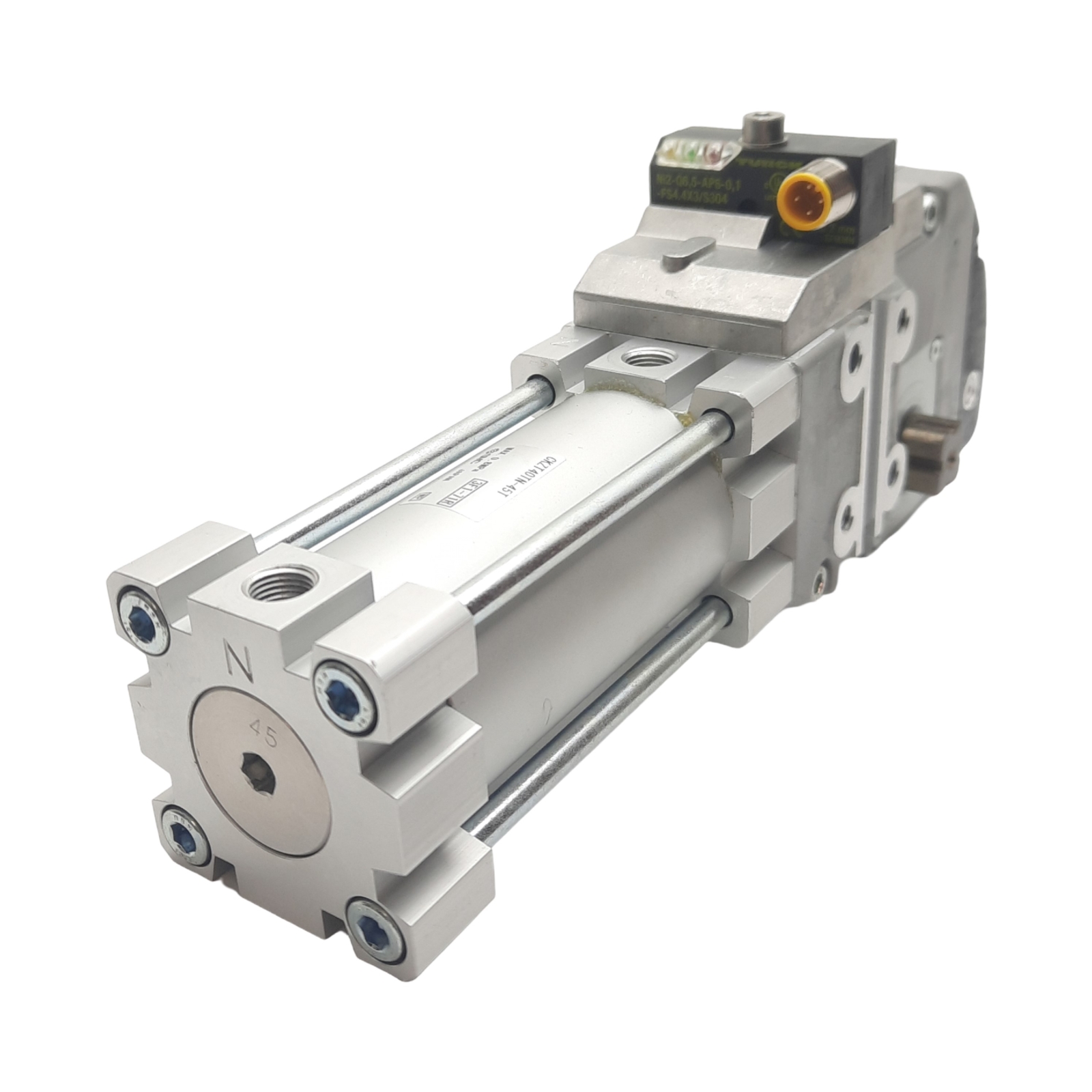 SMC CKZT40TN-45T Power Clamp Cylinder, ø40mm Bore, 45° Angle, 0.8MPa, 1/8in NPT