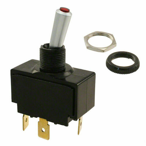 (10 PACK) LT-1511-610-012 Toggle Switch, SPST, 20A / 12V, LIGHTED, WATER-PROOF