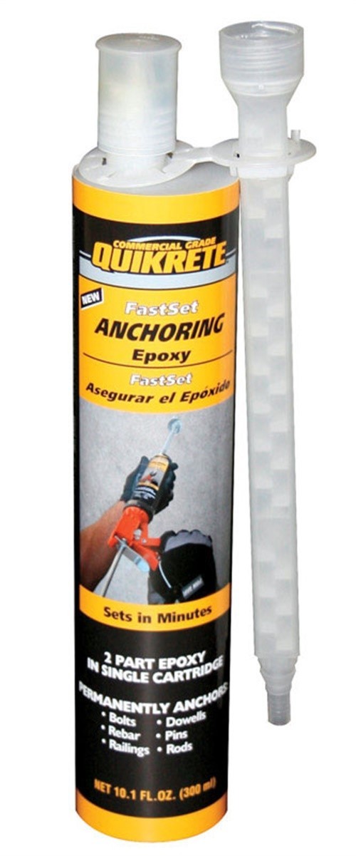 Quikrete 862030 Gray 4 hr Drying Fast Setting Concrete Anchoring Epoxy 8.6 oz.