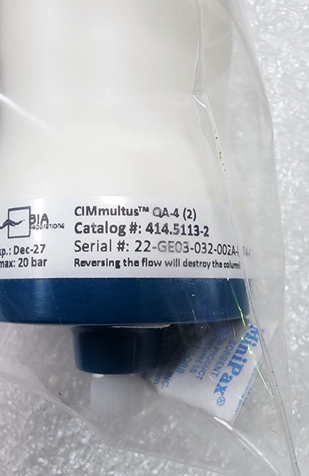 SARTORIUS/ BIA Separations CIMmultus QA 4 mL Monolithic Column (2 μm) 414.5113-2