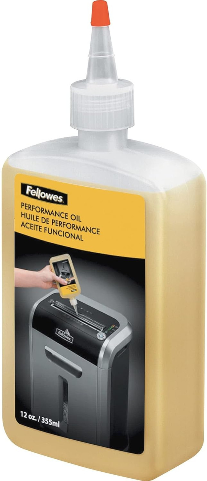 Powershred Performance Shredder Oil, 12 Ounces Extended Nozzle Bottle (35250) (P