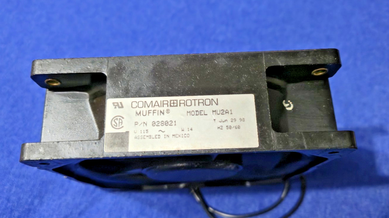 Comair Rotron Model #: MU2A1, Fan Part #: 028021, 115 Volts, Nice Condition