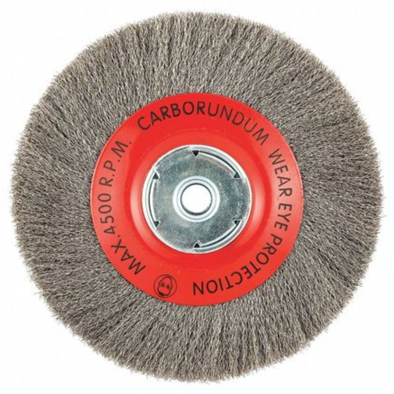 Carborundum 8″ Bench Grinder Fine Crimped Wire Wheel Brush 5/8 Arbor 4,500 RPM