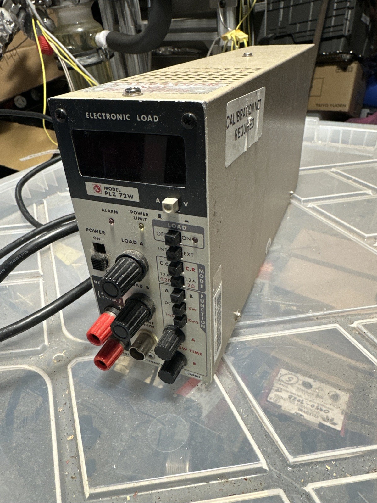 Kikusui PLZ72W DC Electronic Load 72W 4–110V 0–12A