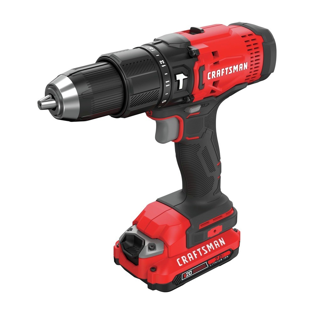 Craftsman CMCD711D1R V20 1/2 in. Hammerdrill Kit (2 Ah) Certified Refurbished