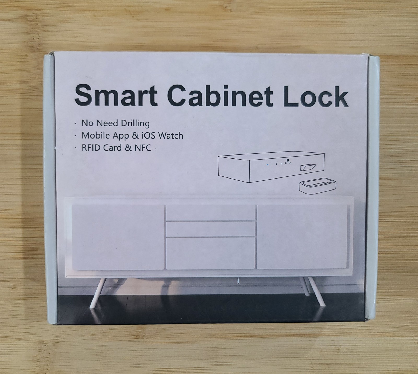 Smart Cabinet Lock, Hidden No Drill Adhesive Magnetic Baby Proofing Child Proof