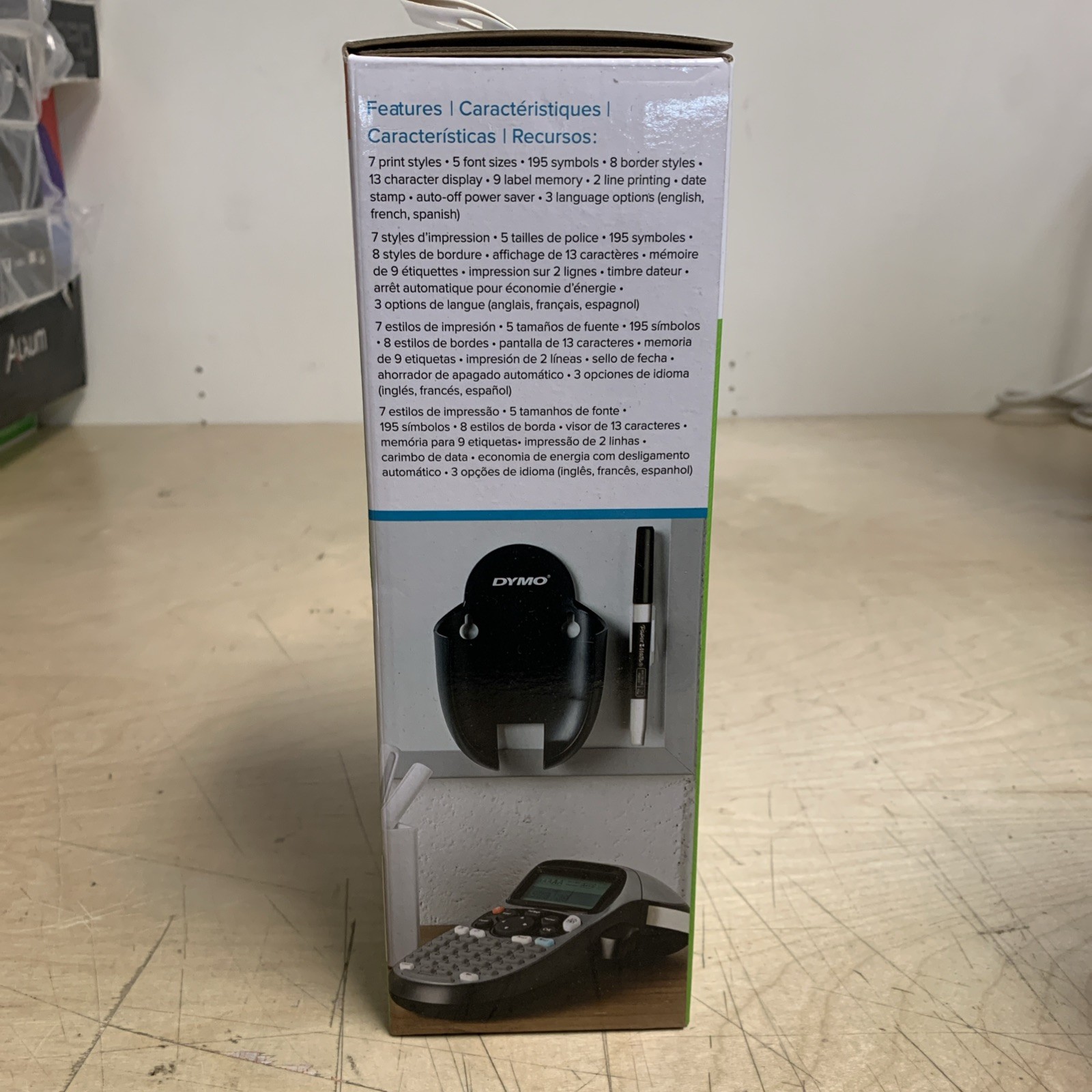 DYMO Portable Printer Handheld Label Maker Black Silver Letratag 100H+ New