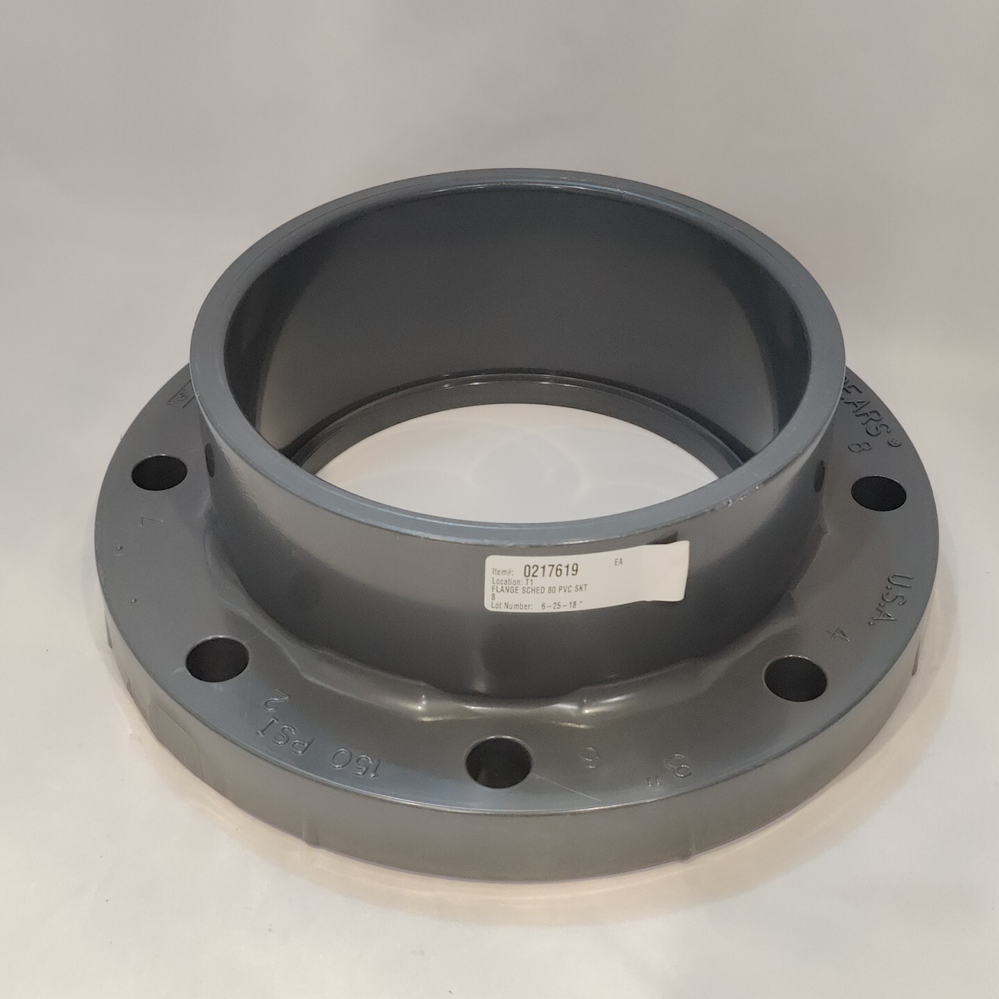 SPEARS NSF-61 8″ Flange, 8 Bolt, 150 PSI, PVCI, SCH 80