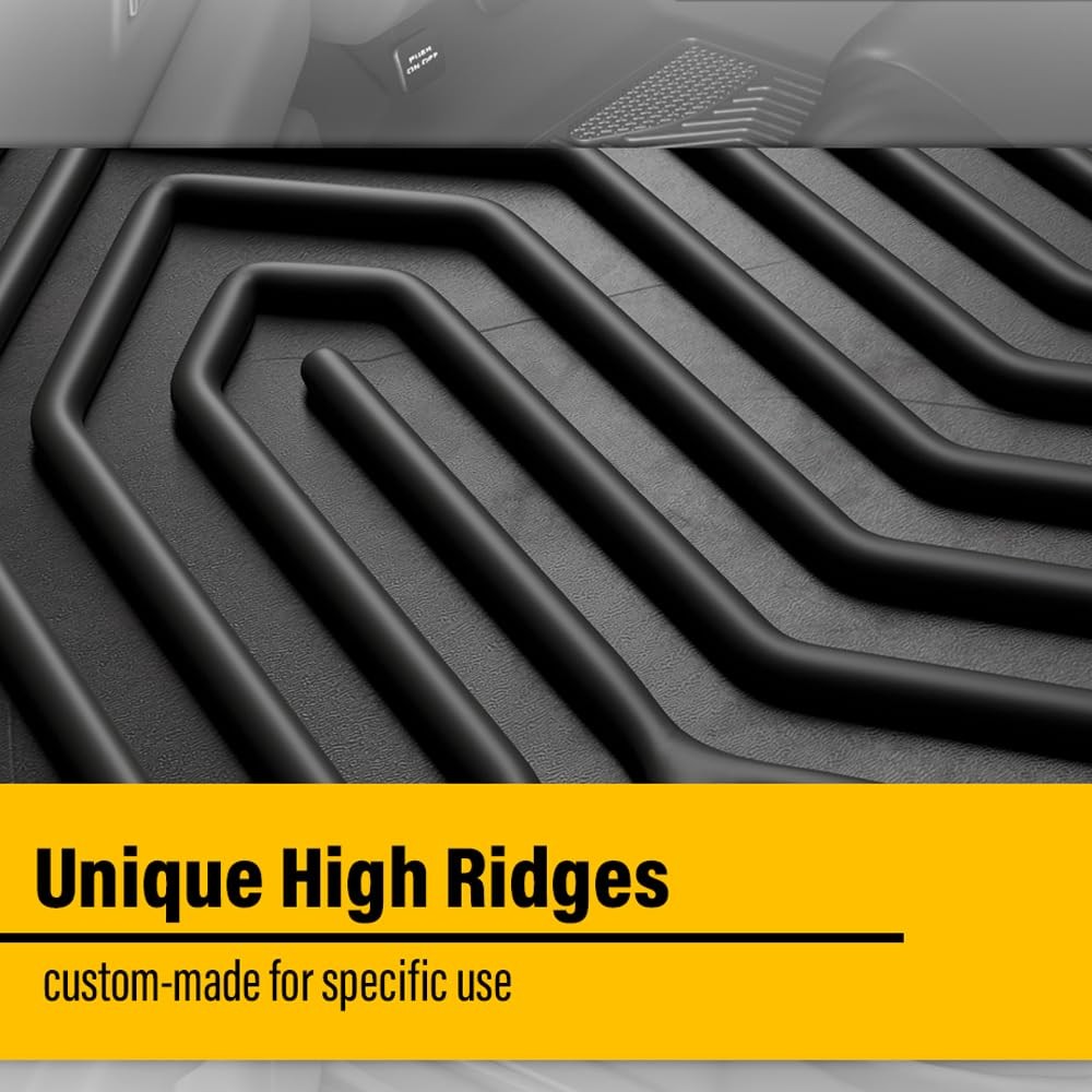 TPE Floor Mats Cargo Liners Infiniti QX60 2014-2020 4PCS All-Weather Protection