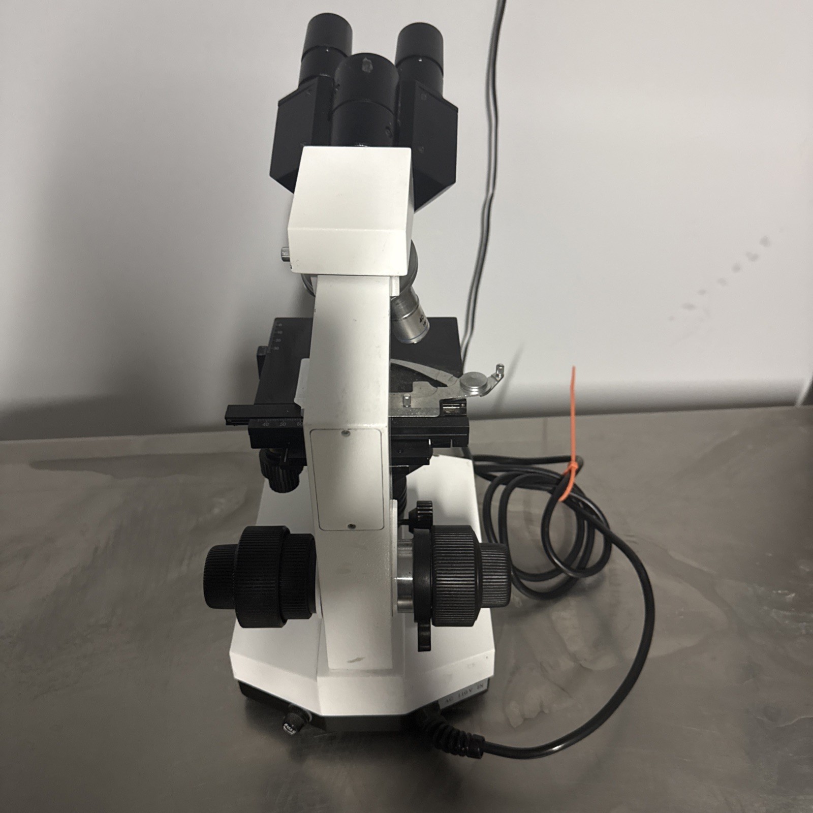 PSS Select Laboratory Compound Binocular Microscope + 4X 10X 40X 100X Objectives