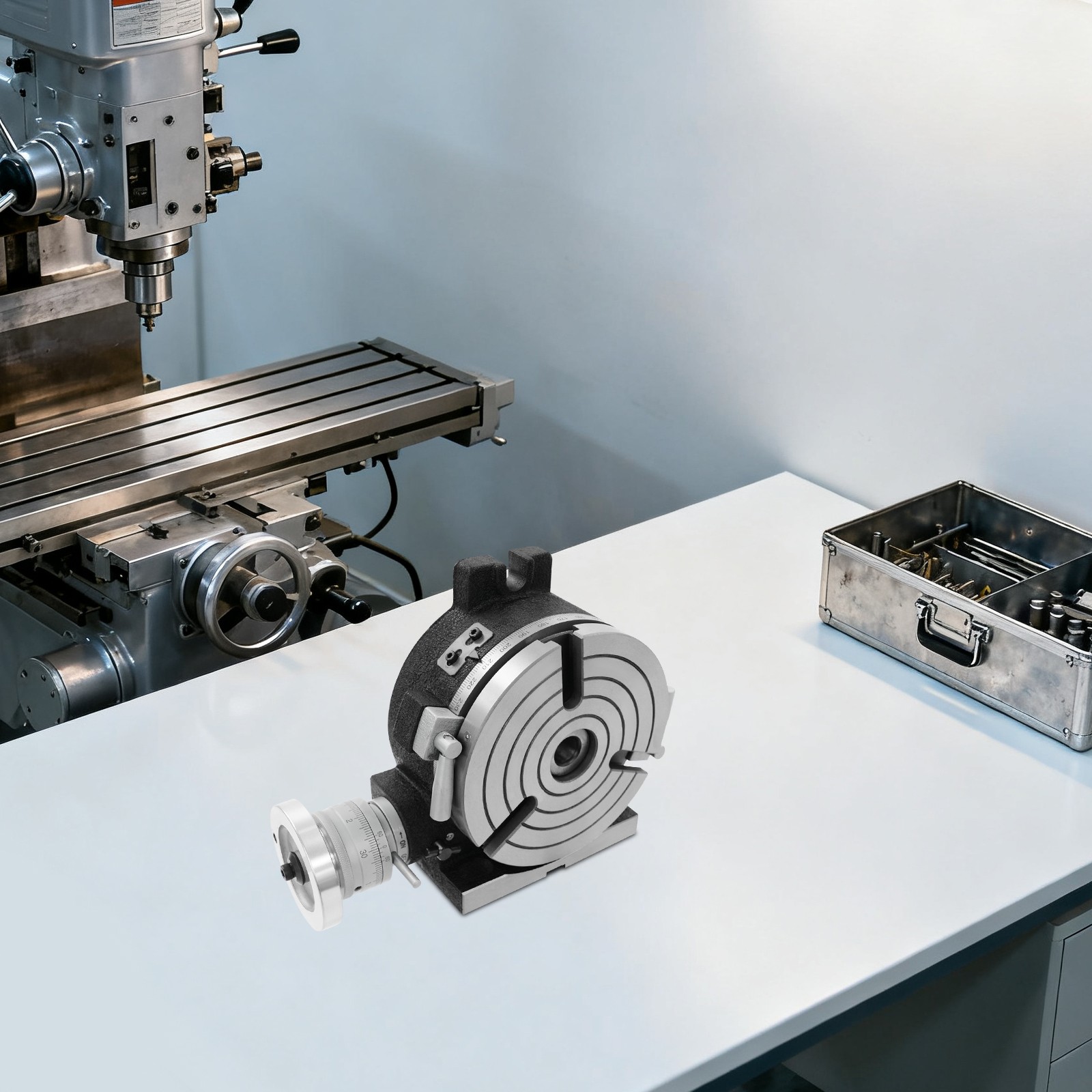 Horizontal Vertical Rotary Table 3-Slot Rotary Table 360° Rotary Adjustment