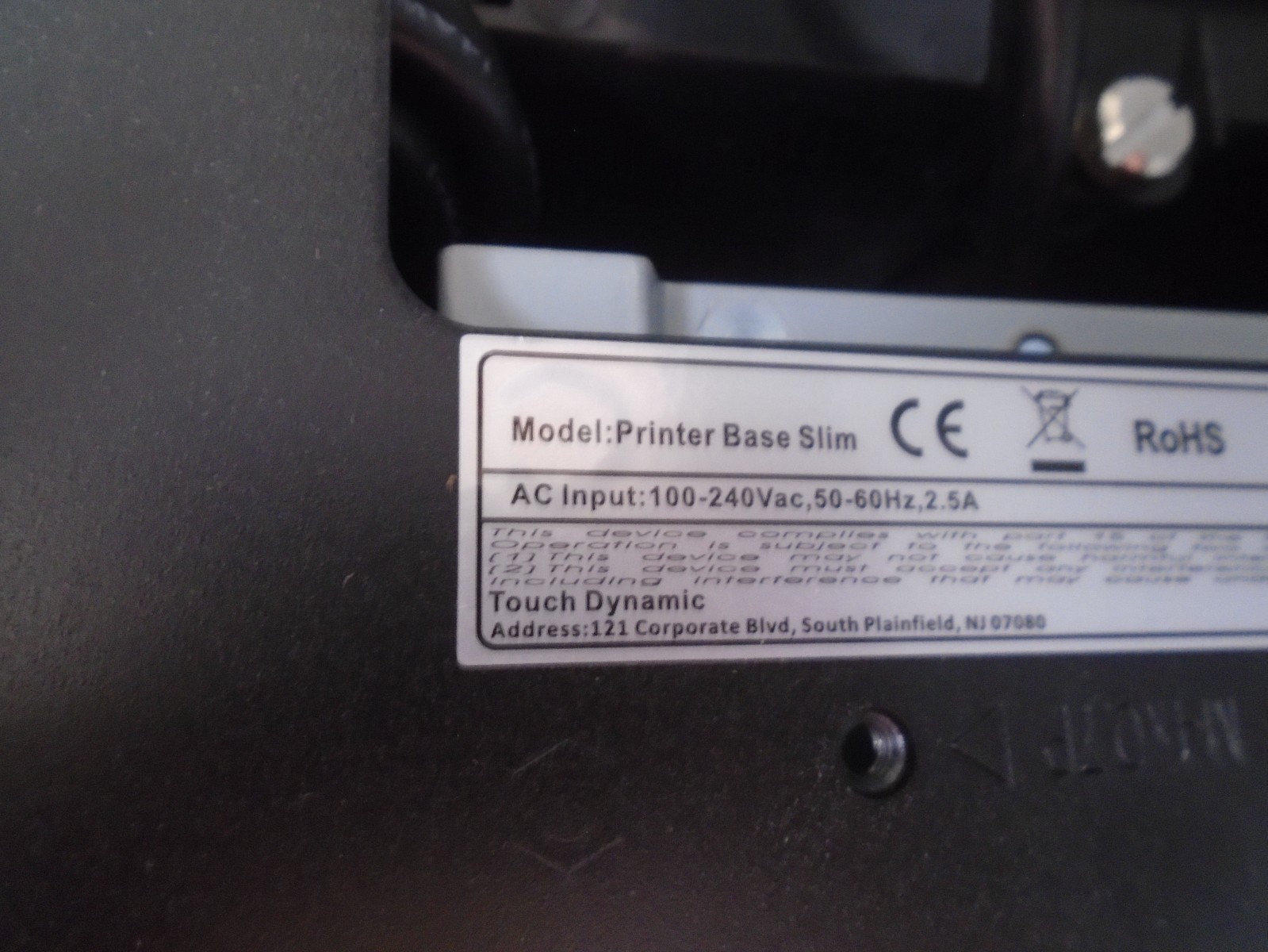 Touch Dynamic Pulse Ultra POS System w printer base slim , No Hard Drive or OS