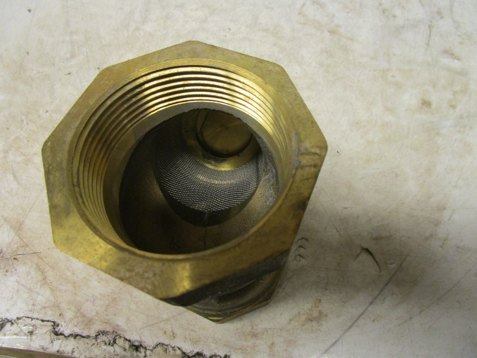 NO NAME PN16 DN65 2-1/2″ NPT THREADED WYE Y BRONZE STRAINER 300 PSI 3/64″ SCREEN