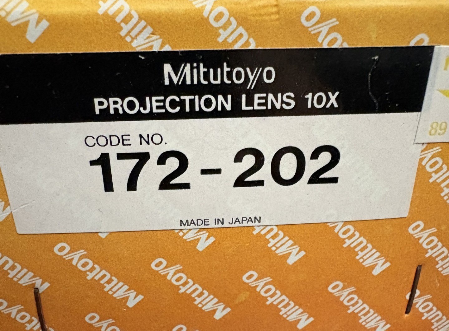Mitutoyo 172-204 50X Lens with Box likeNEW