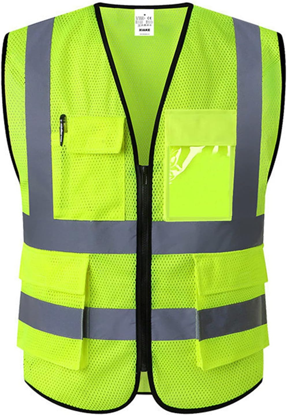 Reflective Safety Vest for Men & Women High Visibility Class 2 Vest with Pockets