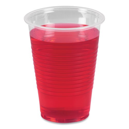 Boardwalk Translucent Plastic Cold Cups, 9 oz, 100/Sleeve, 25 Sleeves/Carton