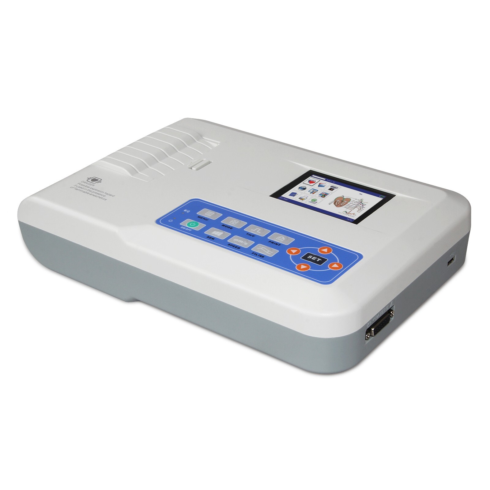CONTEC ECG300G Digital 3 Channel 12 lead Electrocardiograph EKG Machine Fedex