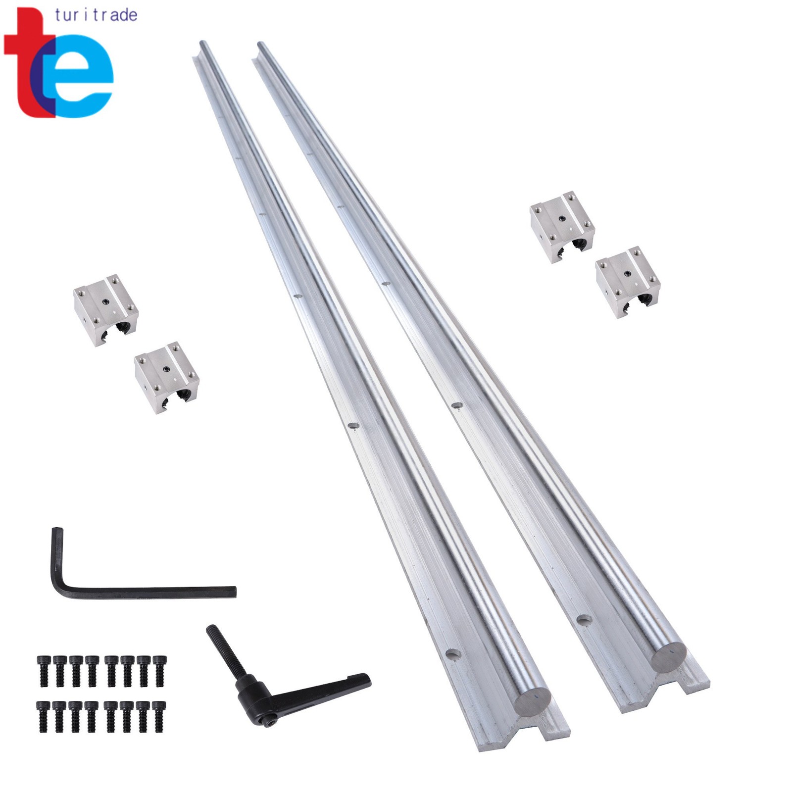 Precision SBR16 1500mm Guide Rails + 4 Carriages CNC Machine Parts
