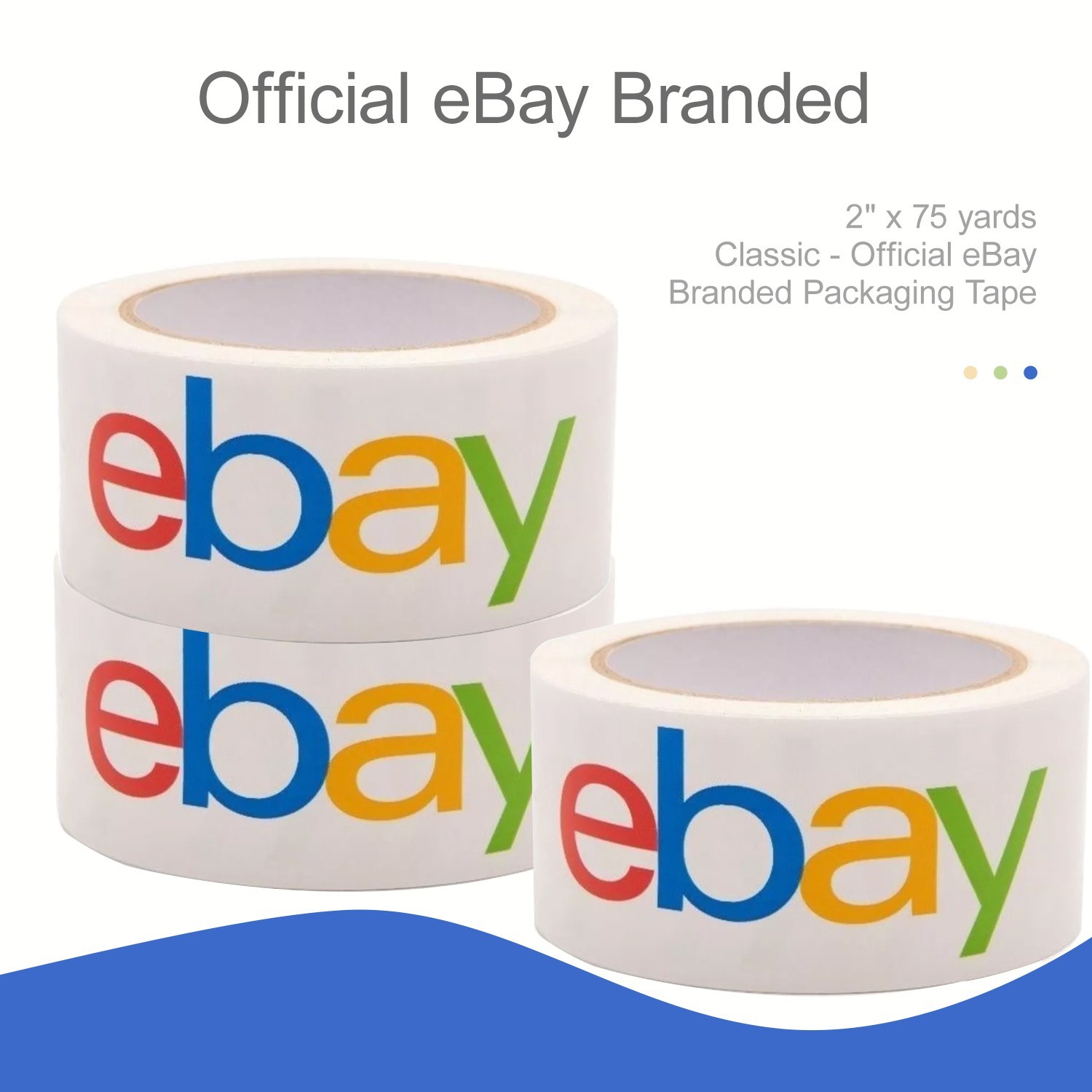 12-24pcs rolls 2″x75 yds shipping packaging colour logotapeexpress Official ebay