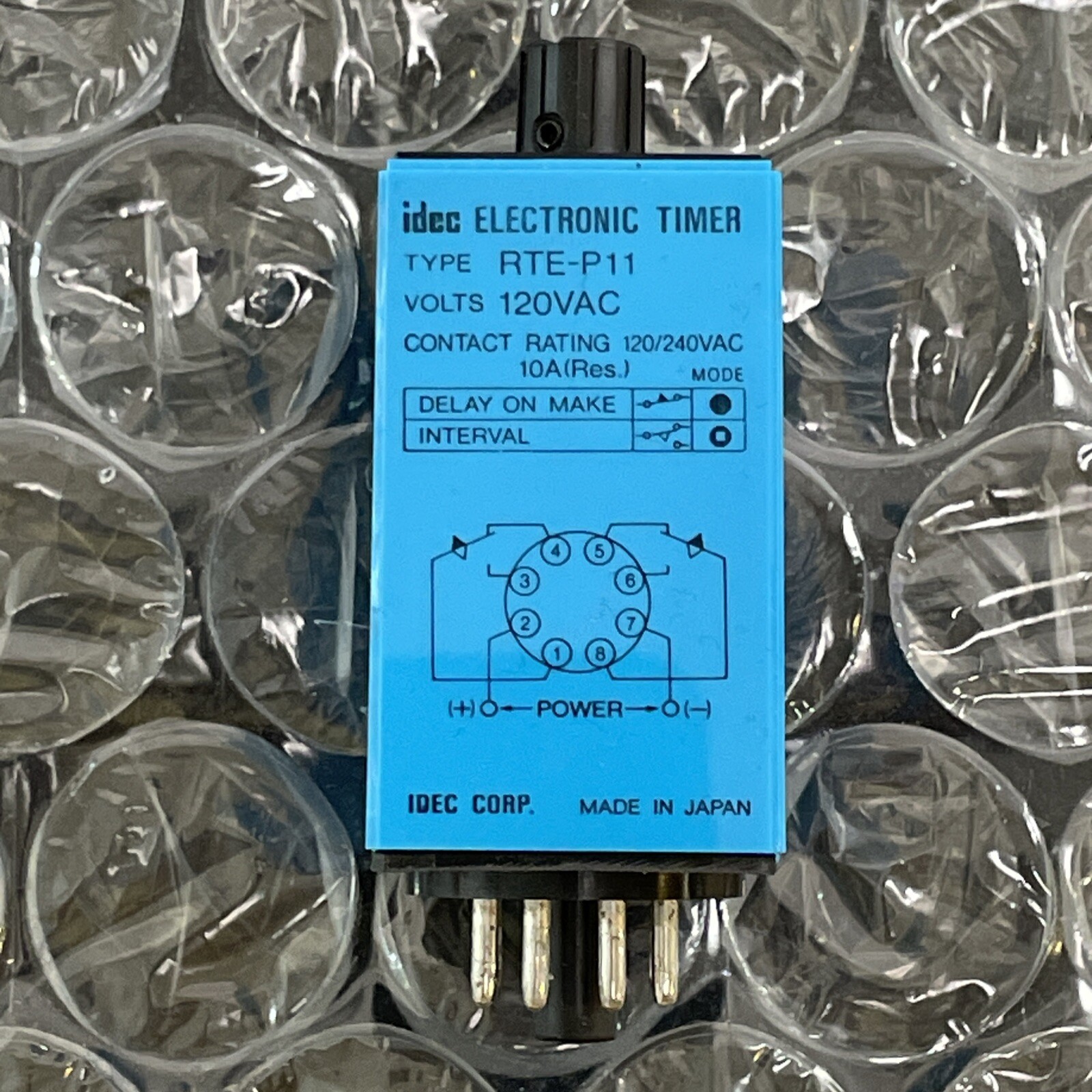 New IDEC RTE-P11 Electronic Timers 24VAC/DC 0-1 Second Timer
