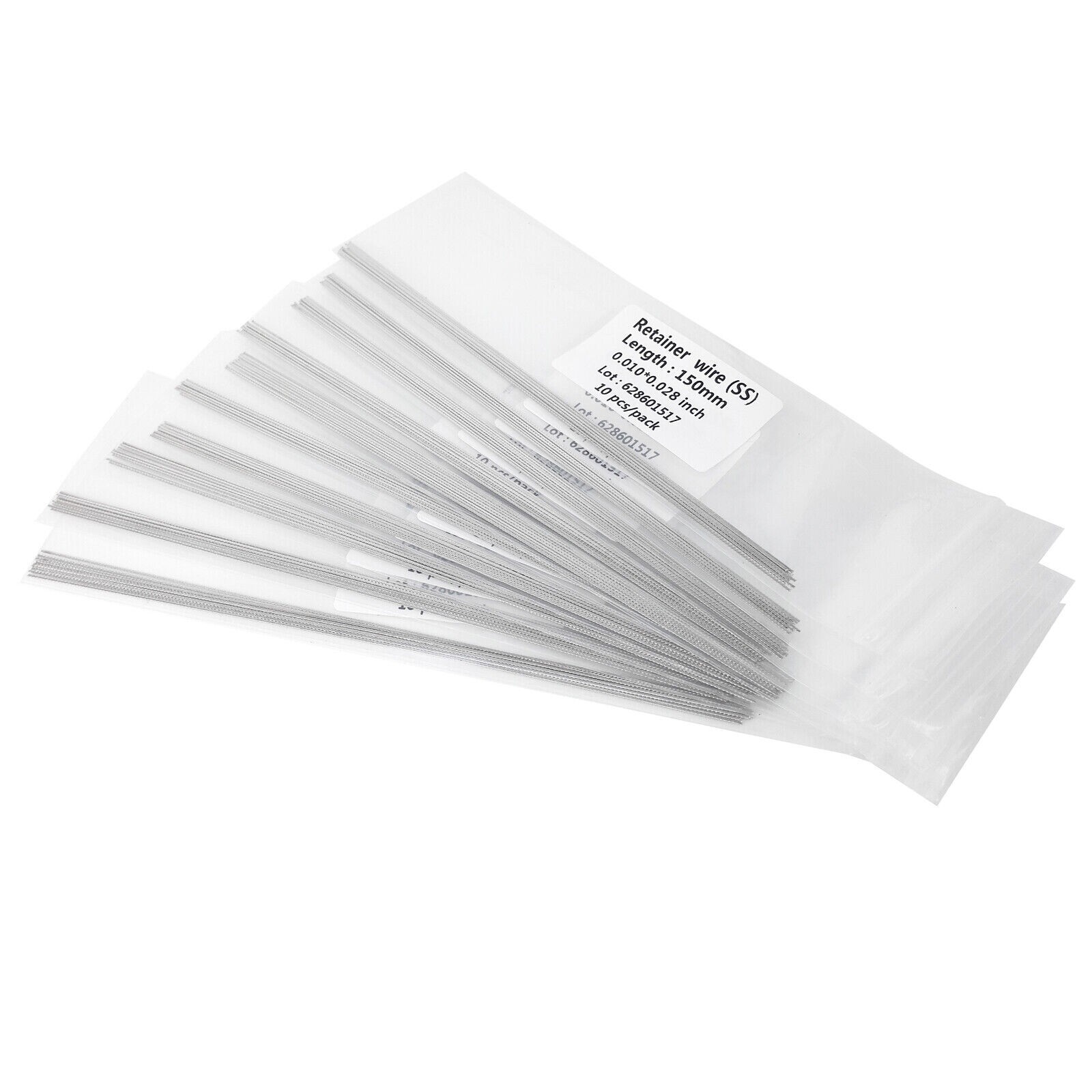 50 Pcs Dental Ortho Retainer Wire Flat Strand Lingual 0.010″ * 0.028″ 0.7mm