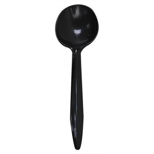 Karat PP Plastic Medium Weight Soup Spoons Bulk Box – Black – 1,000 ct, U2002B