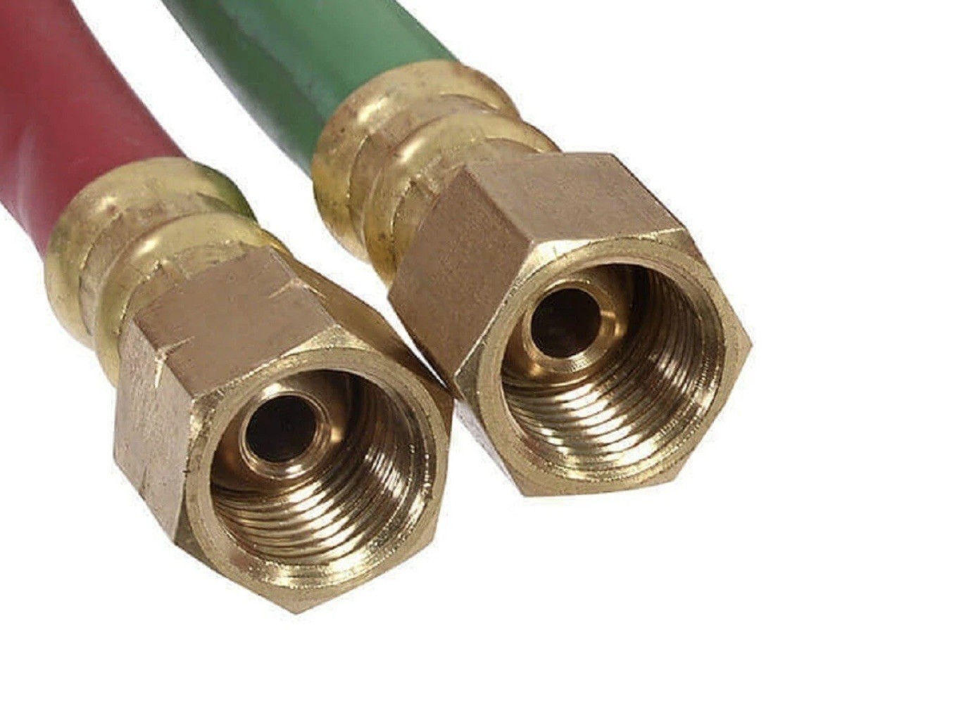 Oxy-Fuel Twin Welding Hose T Grade 1/4″ ID, 25FT B B 9/16-18 Size Fittings