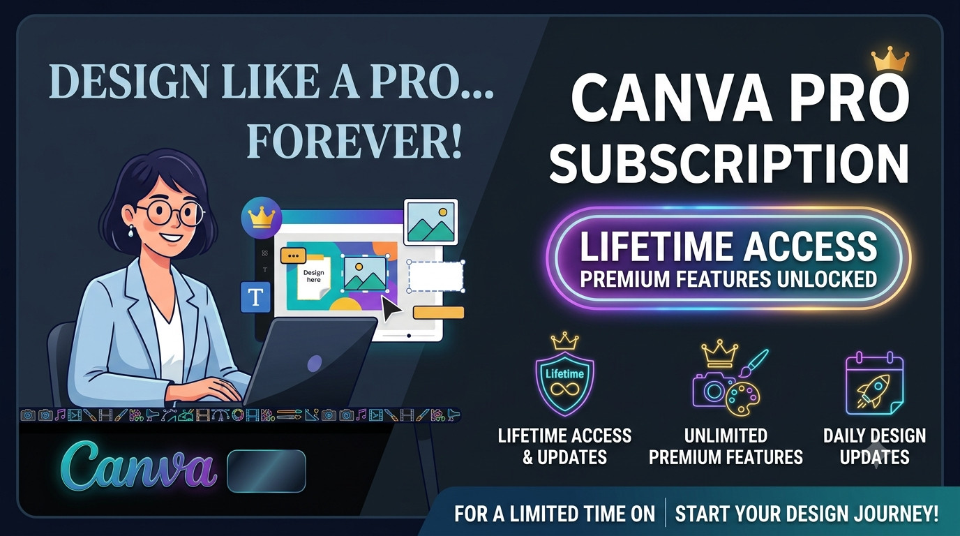 CANVA ️‍| Pro Private Invitation, All AI Packs Available – 100G-