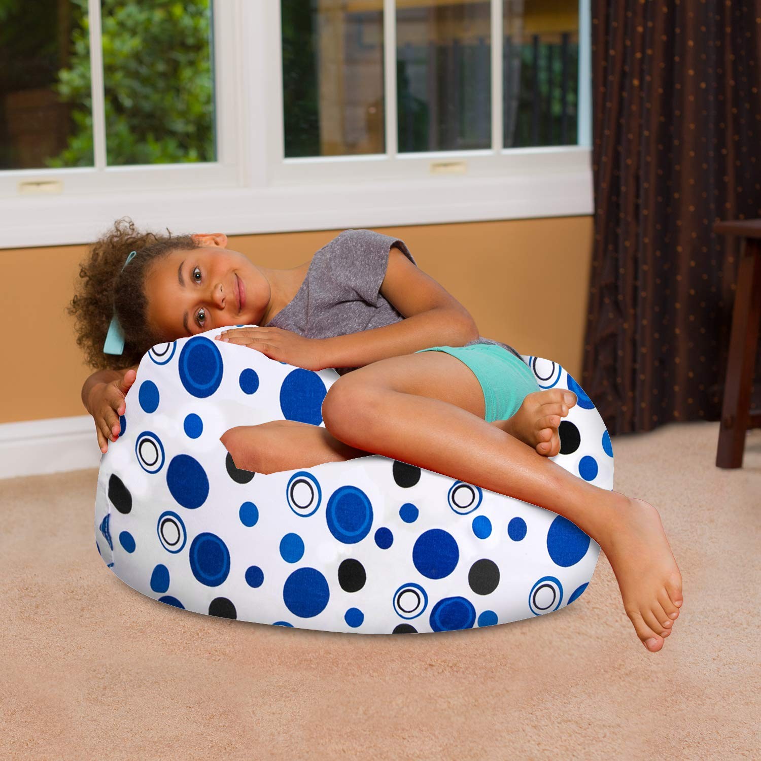Posh Creations Bean Bag Chair For Kids Teens And Adults Includes Removable And