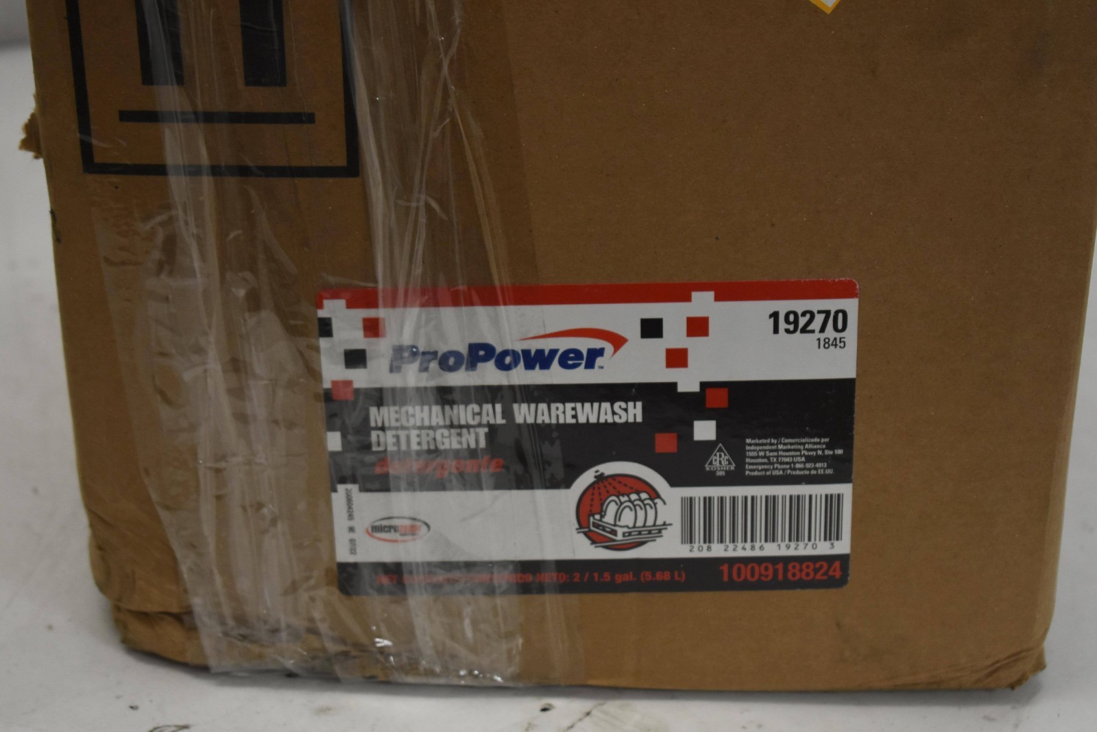 ProPower Mechanical Warewash Detergent 19270 2/1.5 gal 5.68L Commercial Kosher