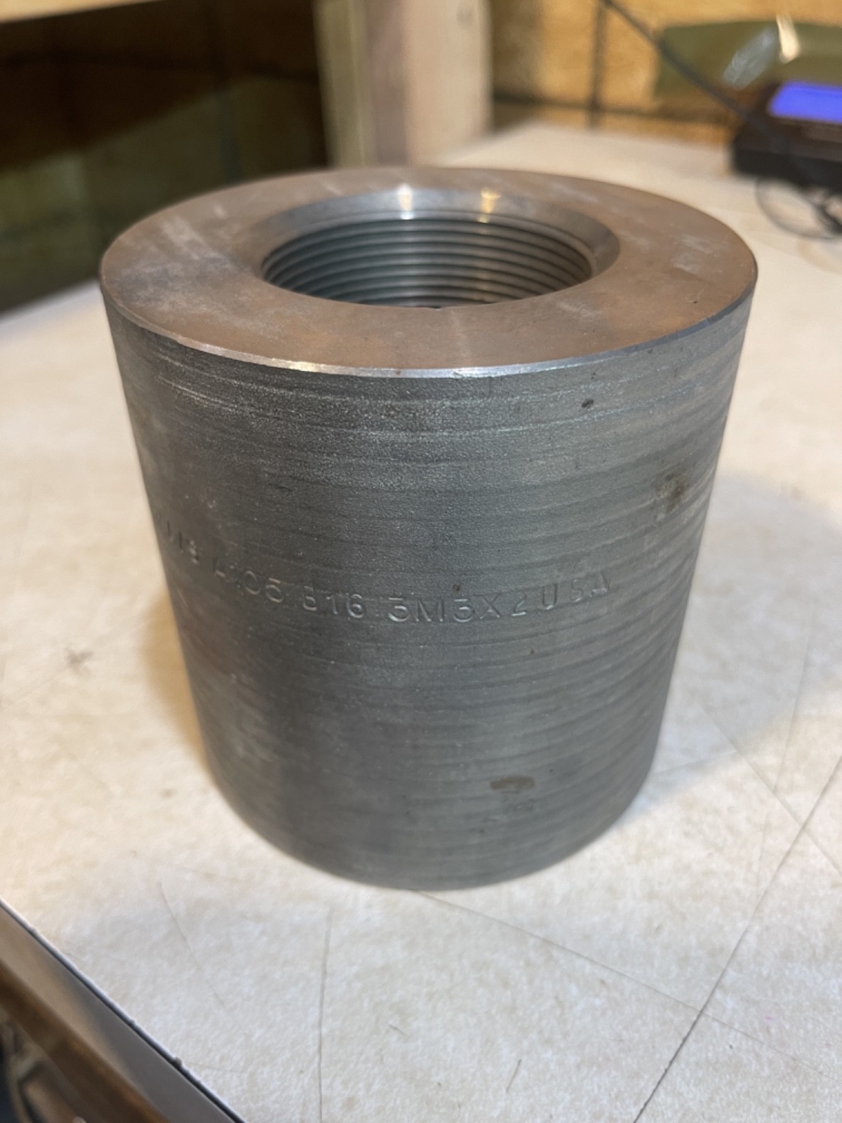 Reducing Coupling: Forged Steel, 3 in x 2 in Female NPT x Female NPT (N3)