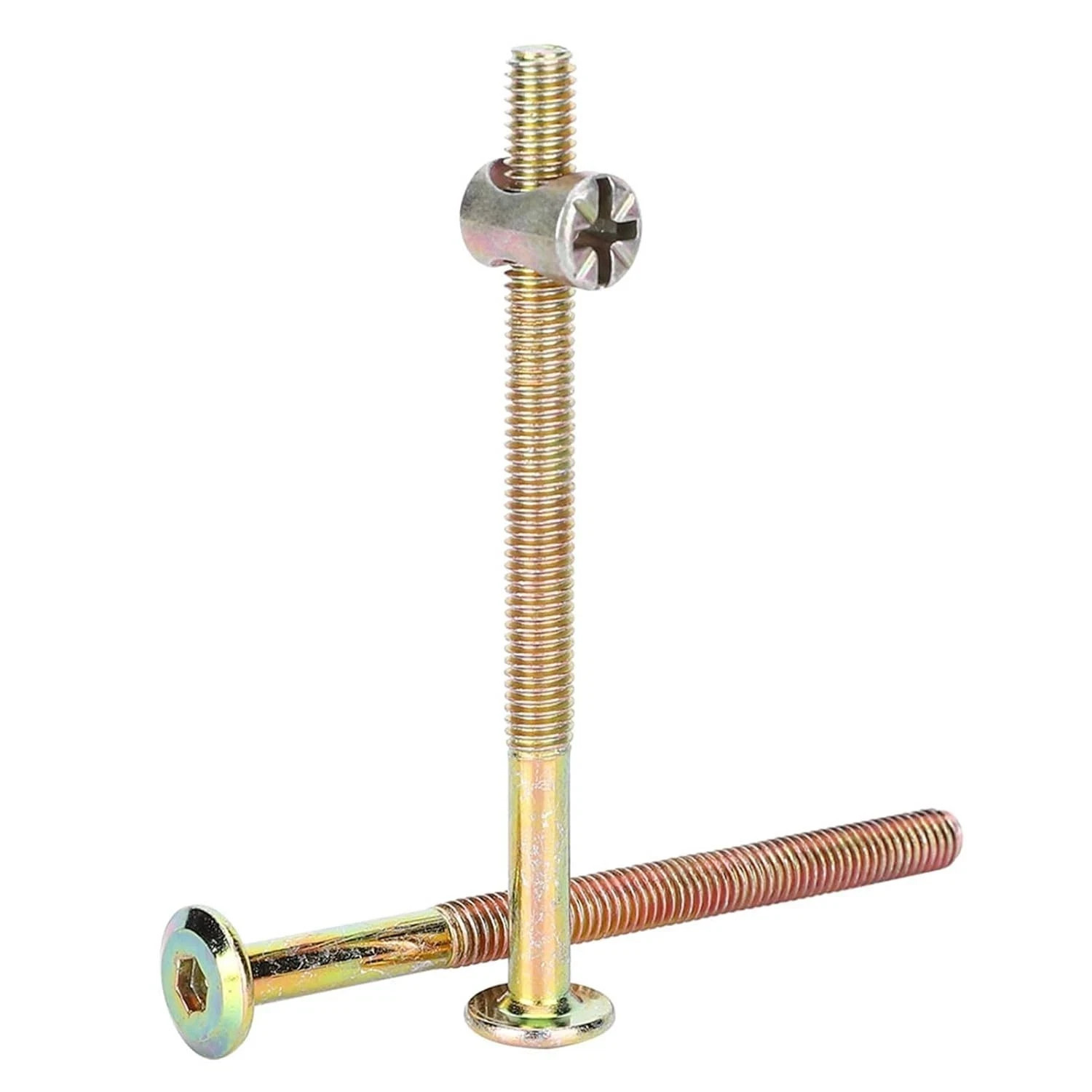 M6 X 100Mm Bunk Bed Hardware Replacement Kit, 10 Pack Bed Bolts for Wooden Bed,