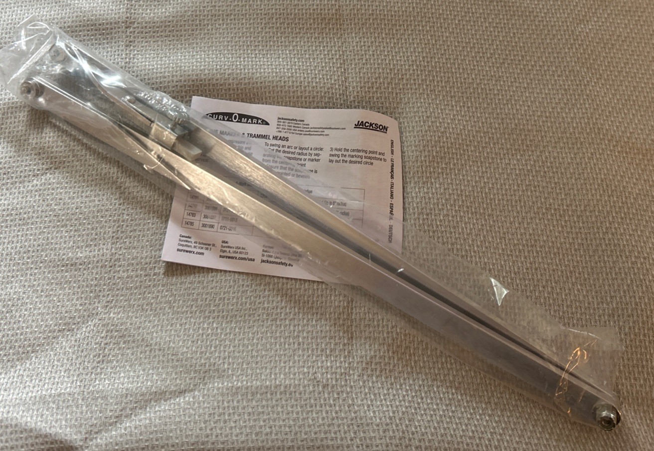 Jackson Safety Large Radius Marker 14783 J1887 Curv-O-Mark