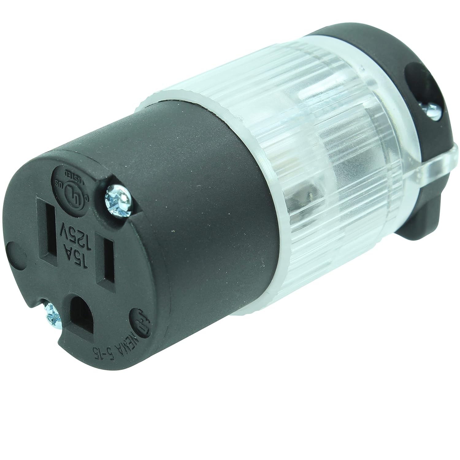 Journeyman-Pro 515CV-LIT Lighted 15 Amp 120-125 Volt, BLACK LIT 1-PACK, Black