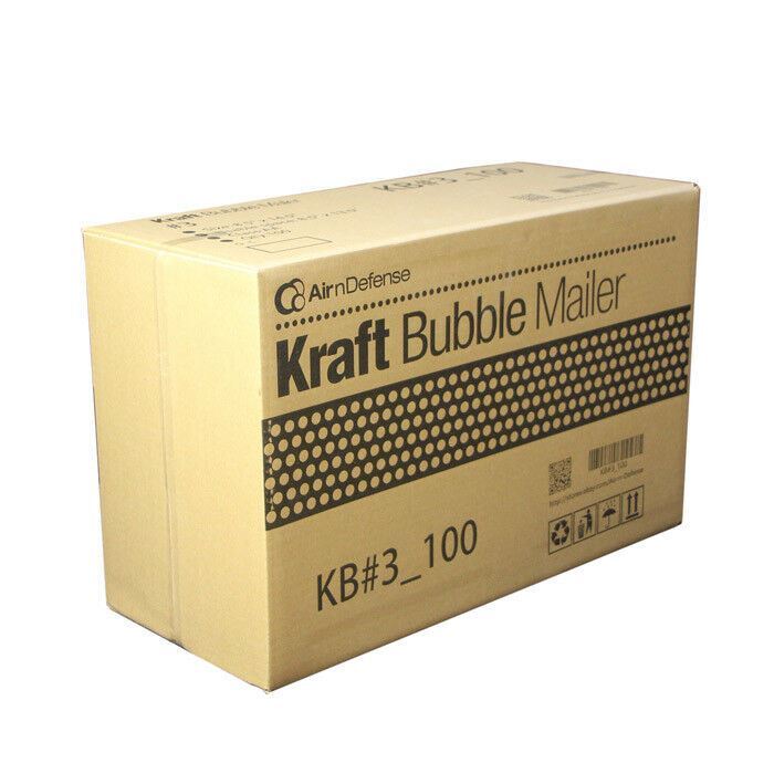 100 #3 8.5×14.5 Kraft Bubble Padded Envelopes Mailers Shipping Bags AirnDefense
