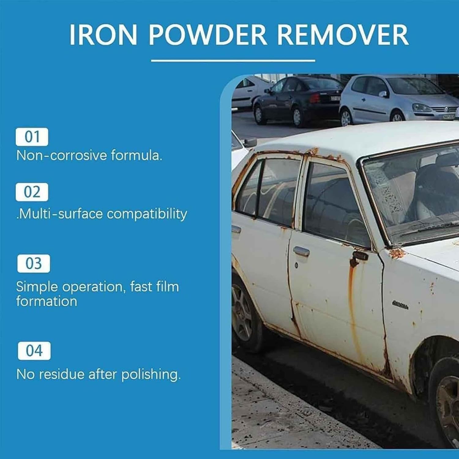 Wangle Rust Remover, Anti-Rust Lubricant Spray & Rust Remover Easy Application