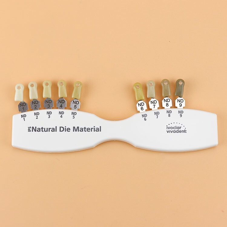 Dental Ivoclar Vivadent Dental Shade Guide Natural Die ND1-9 Color Bleach Teeth
