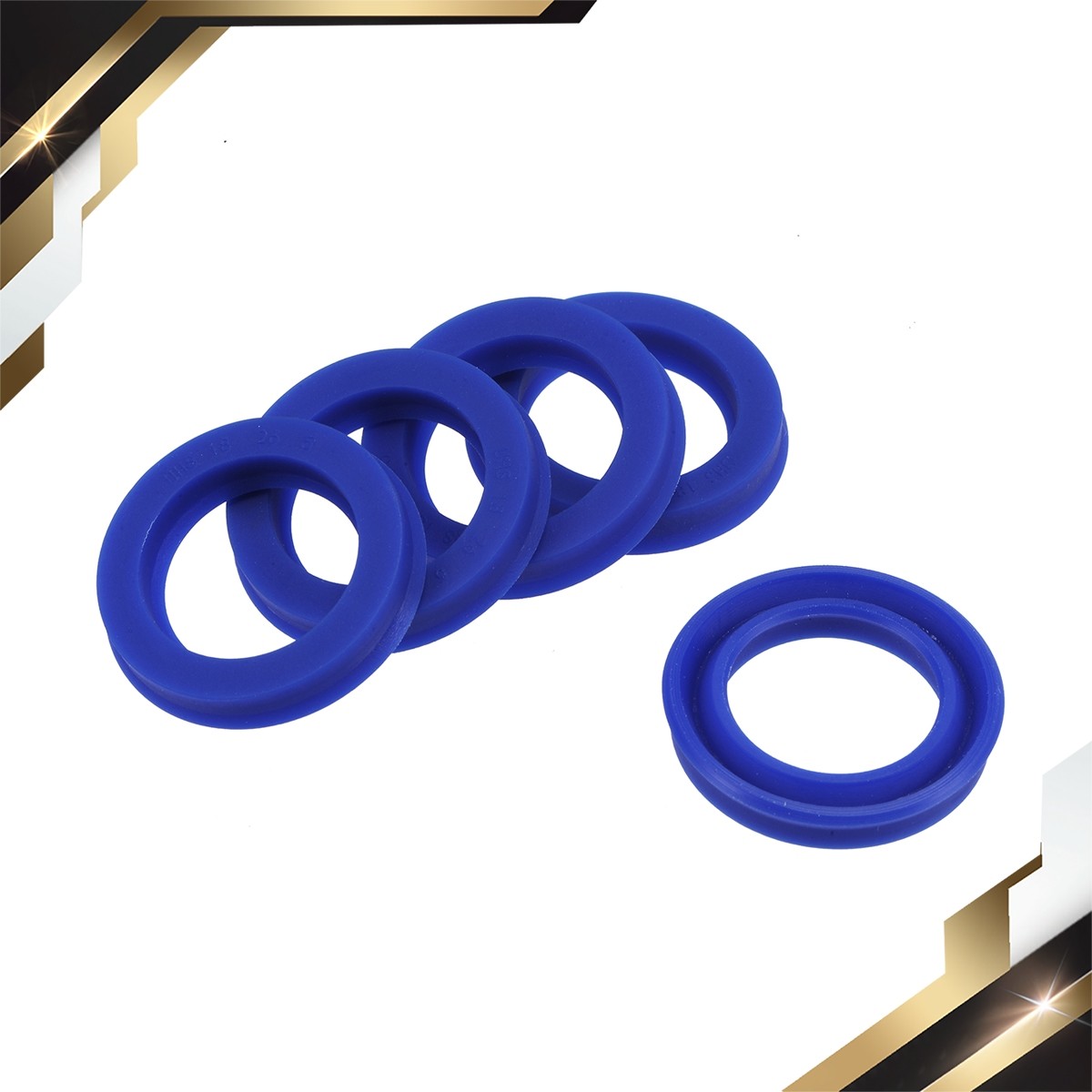 5 x UHS Radial Shaft Seal 18mm ID x 26mm OD x 5mm Width PU Oil Seal Blue