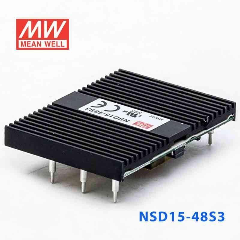Mean Well NSD15-48S3 DC-DC Converter – 12.375W – 18~72V in 3.3V out
