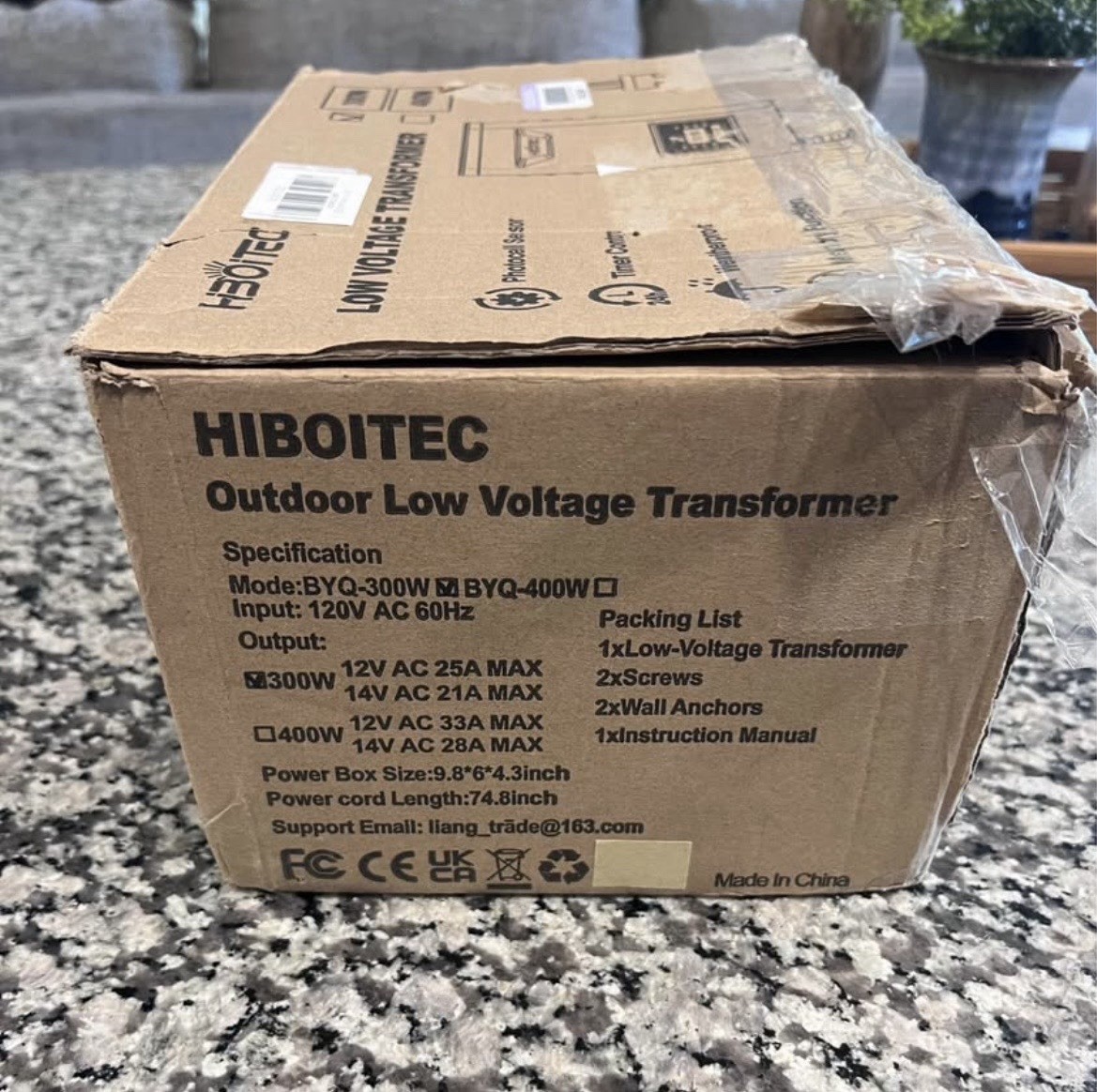 HIBOITEC 300W Outdoor Low Voltage Landscape Transformer 120V to 12/14V AC