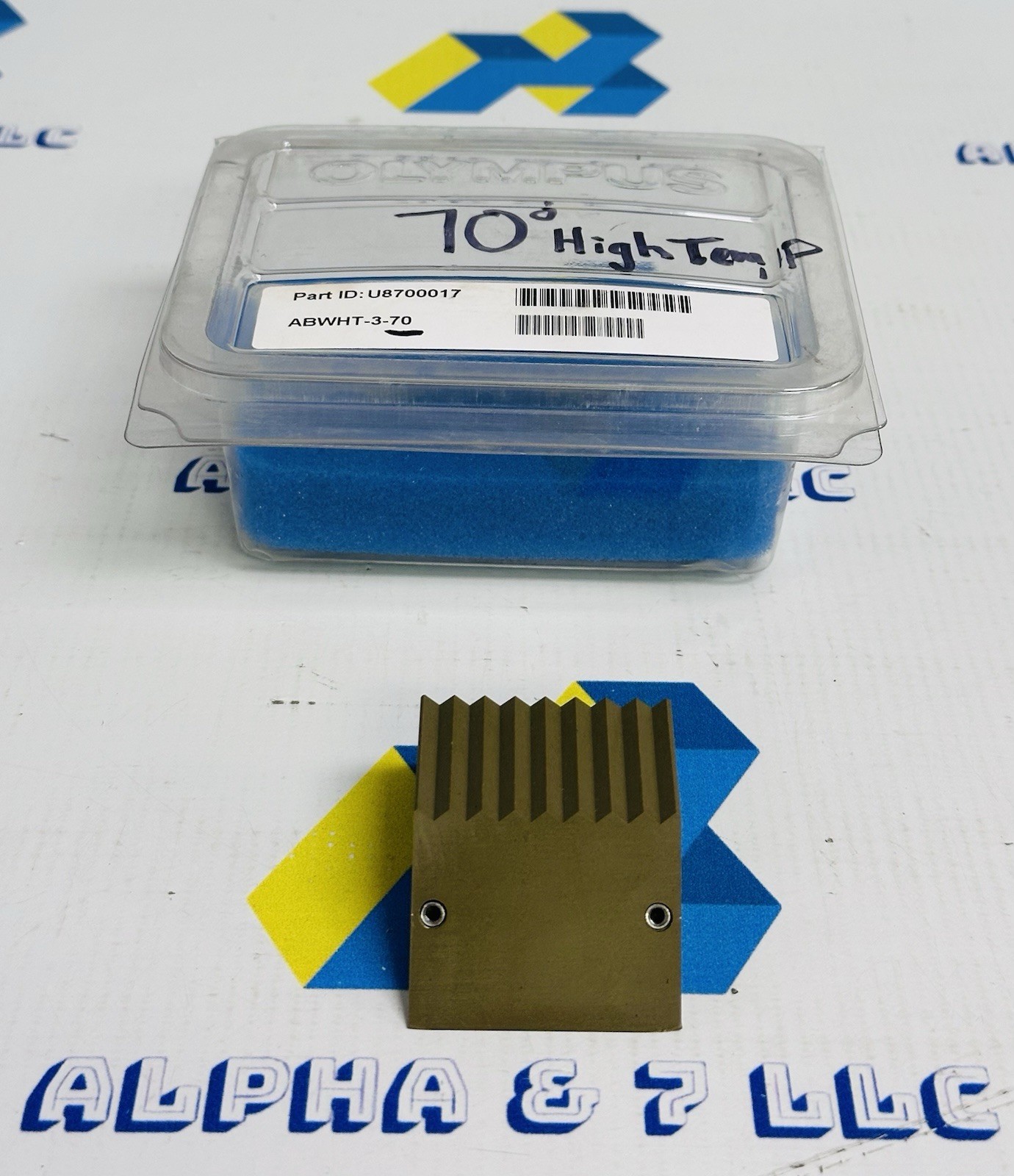 Olympus Panametrics ABWHT-3 70° Angle Beam Ultrasonic Transducer Wedge