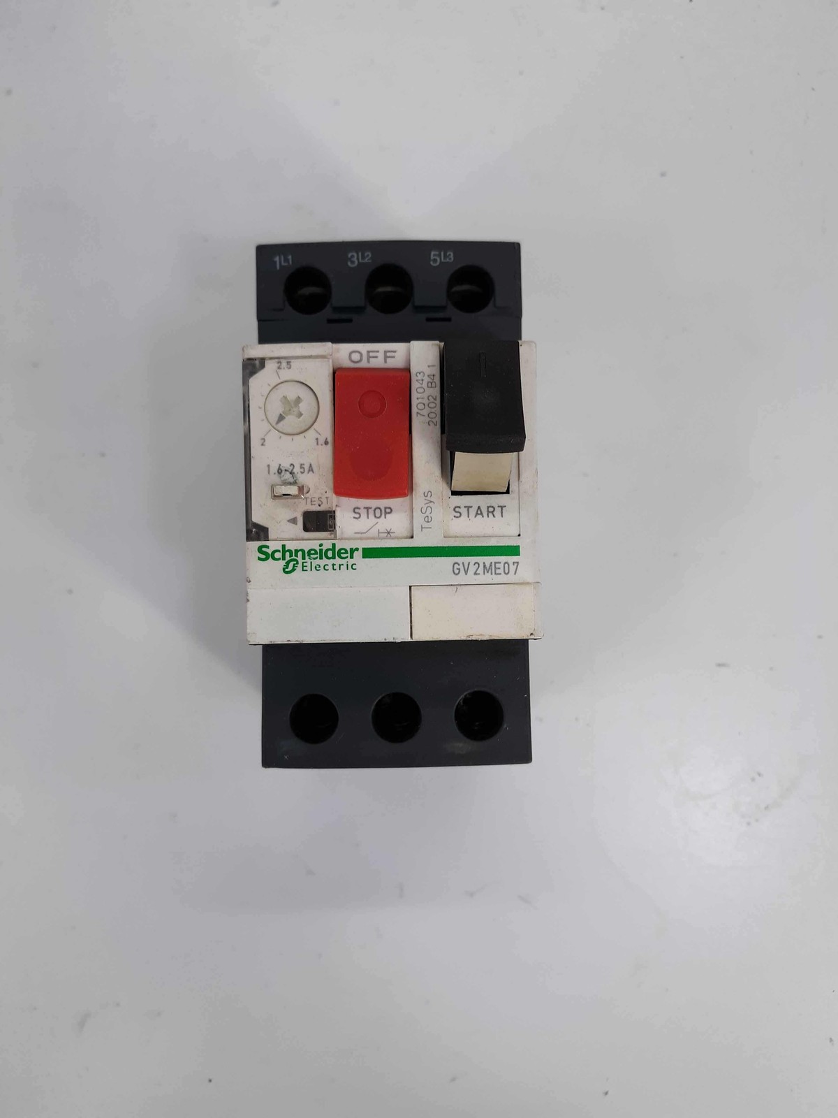 Schneider GV2ME07 Telemecanique Motor Circuit Breaker 1.6~2.5A 600VAC