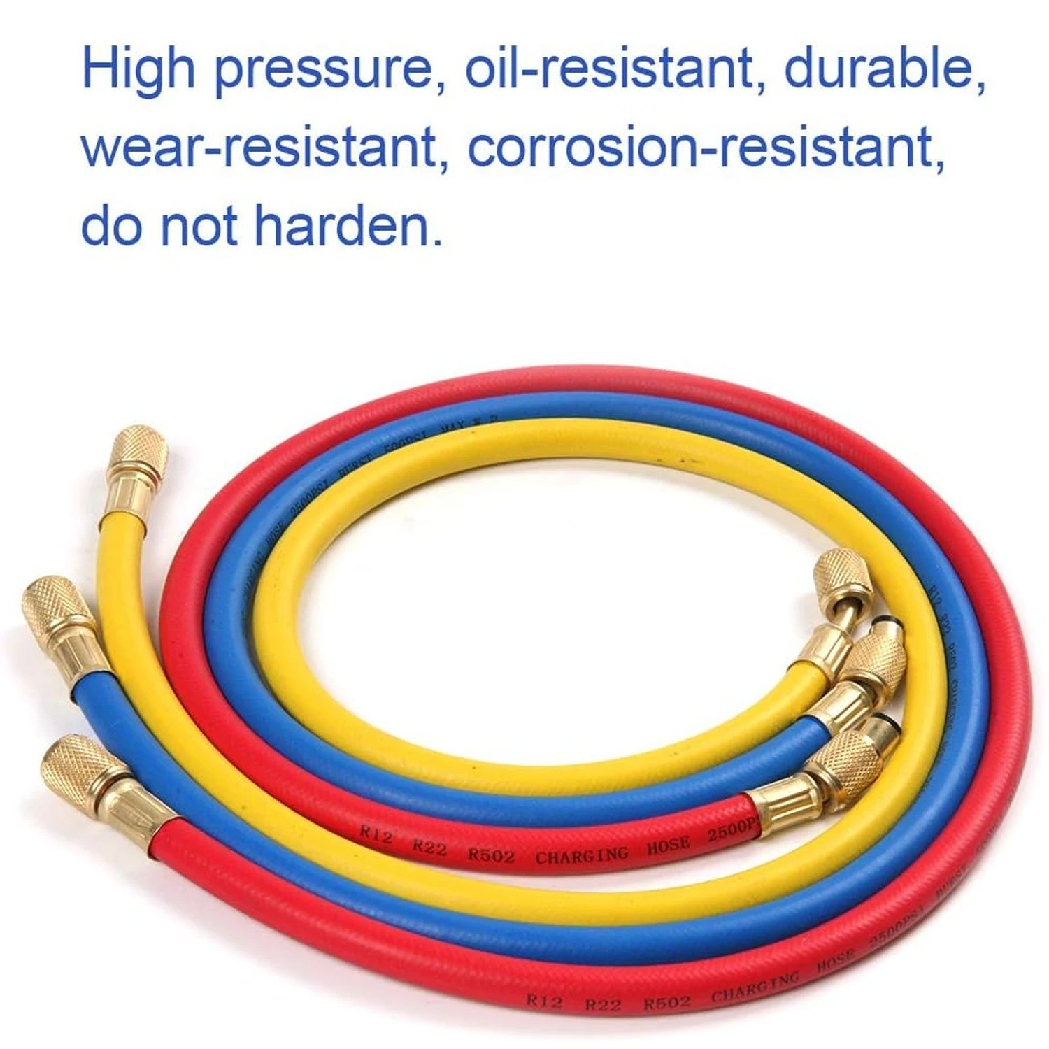 Yellow Jacket 29986 Plus II 1/4″ Hose Low Loss with Compact Ball Valve 72″