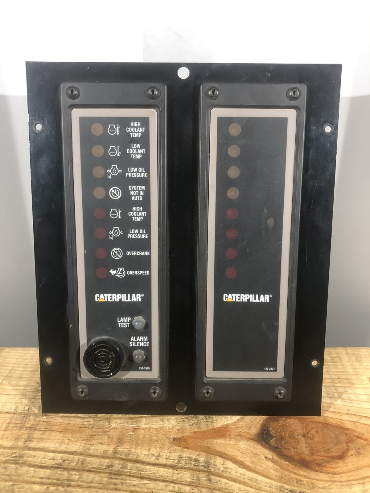 Used Caterpillar 130-3332 130-3349 Remote Annunciators 130-2340