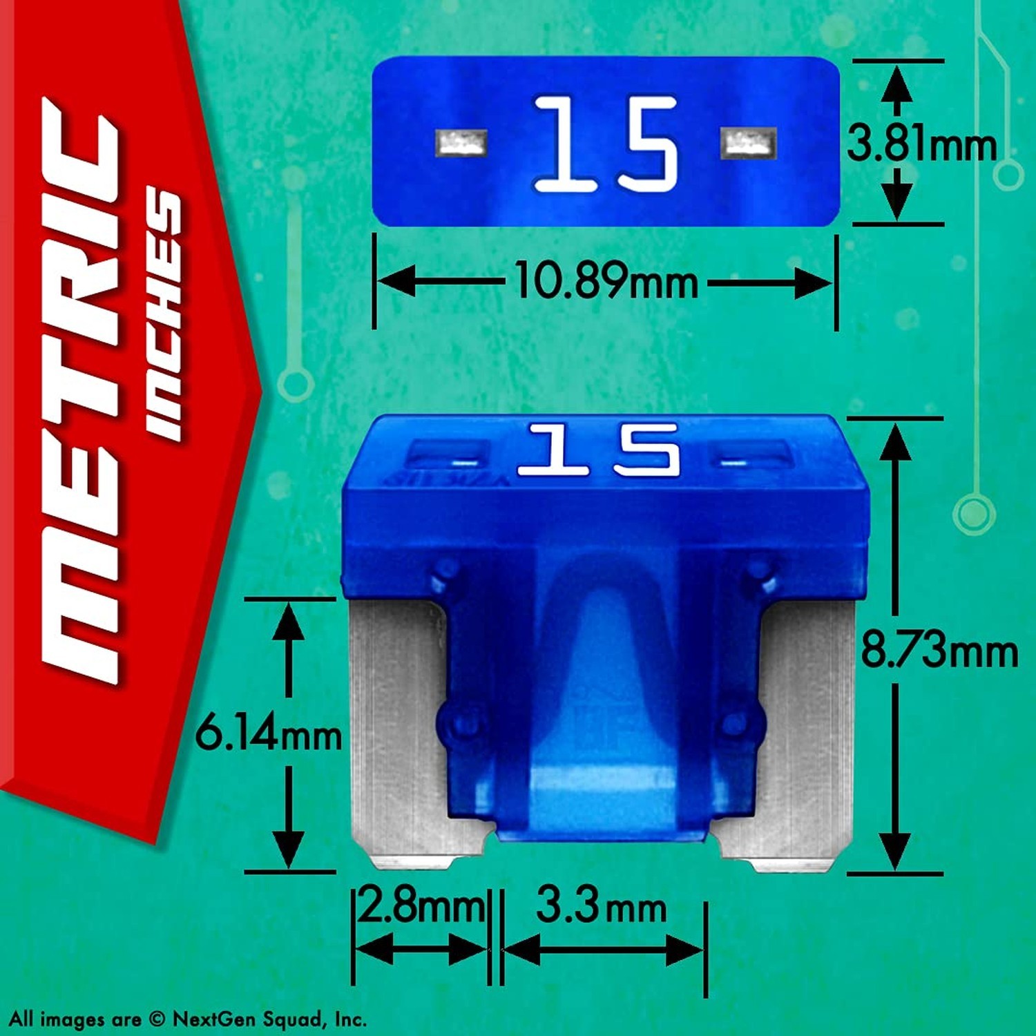 Low Profile Mini ATT 100 Piece Automotive Commercial Car Fuse Assortment (99 …