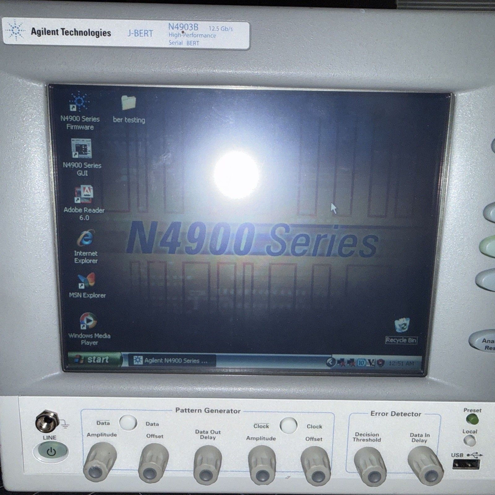 Agilent / Keysight N4903B MY49101043 Serial J-BERT, 150 Mb/s to 12.5 Gb/s Option