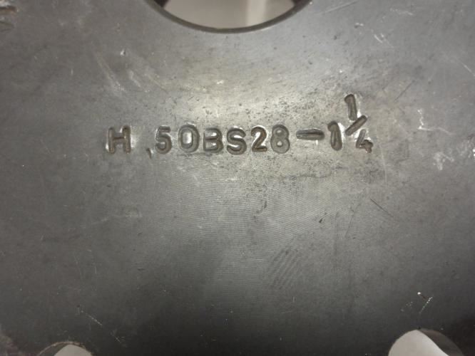 201062 New-No Box; Indonesia H50BS28-1-1/4 Sprocket # 50; 28Teeth; 1-1/4″ID